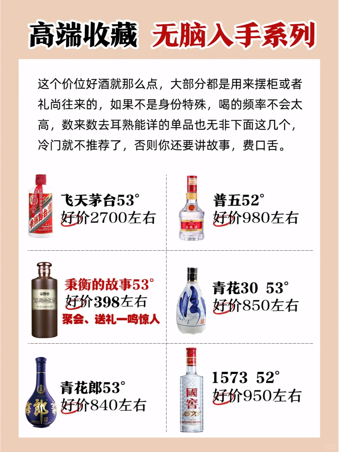 闭眼买系列?白酒选购指南㊙️白酒推荐