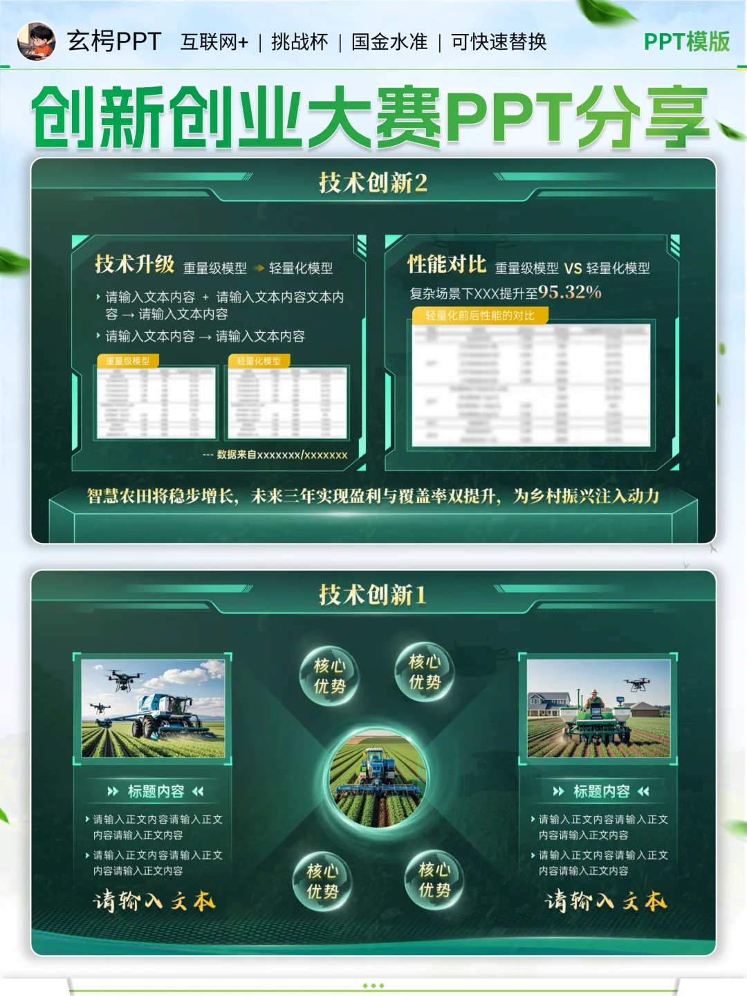 救急！比赛前用这个智慧农业PPT准没错✅