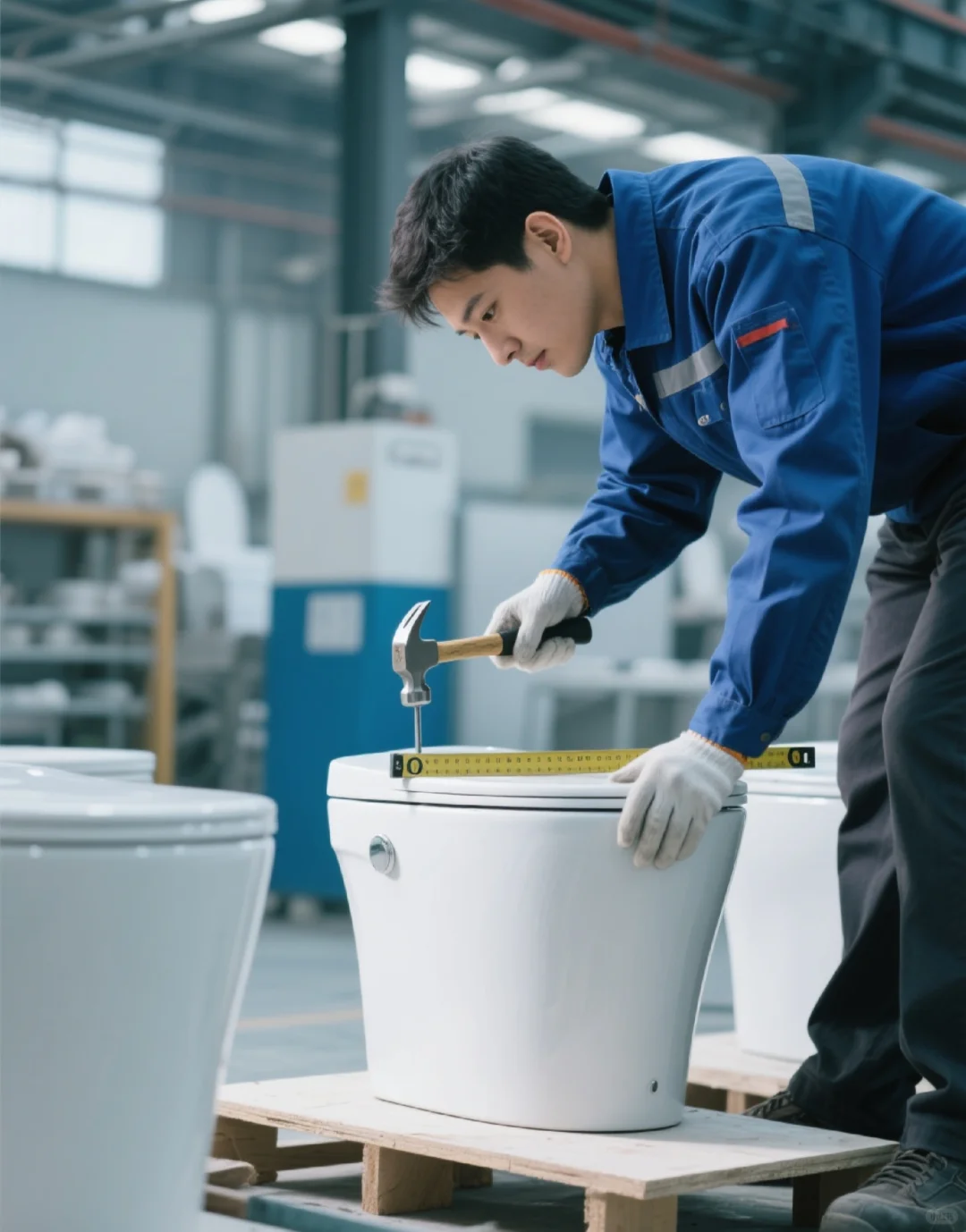 马桶界“卷王”生产线，这品控安全感拉?