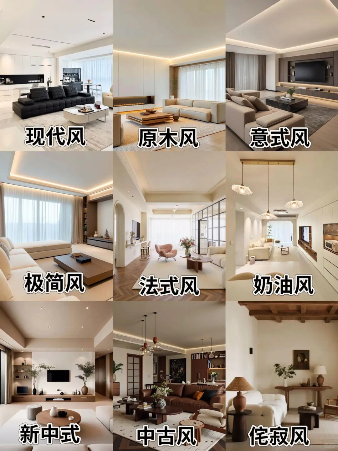 2025下半年装修设计9⃣️种风格该怎么选？