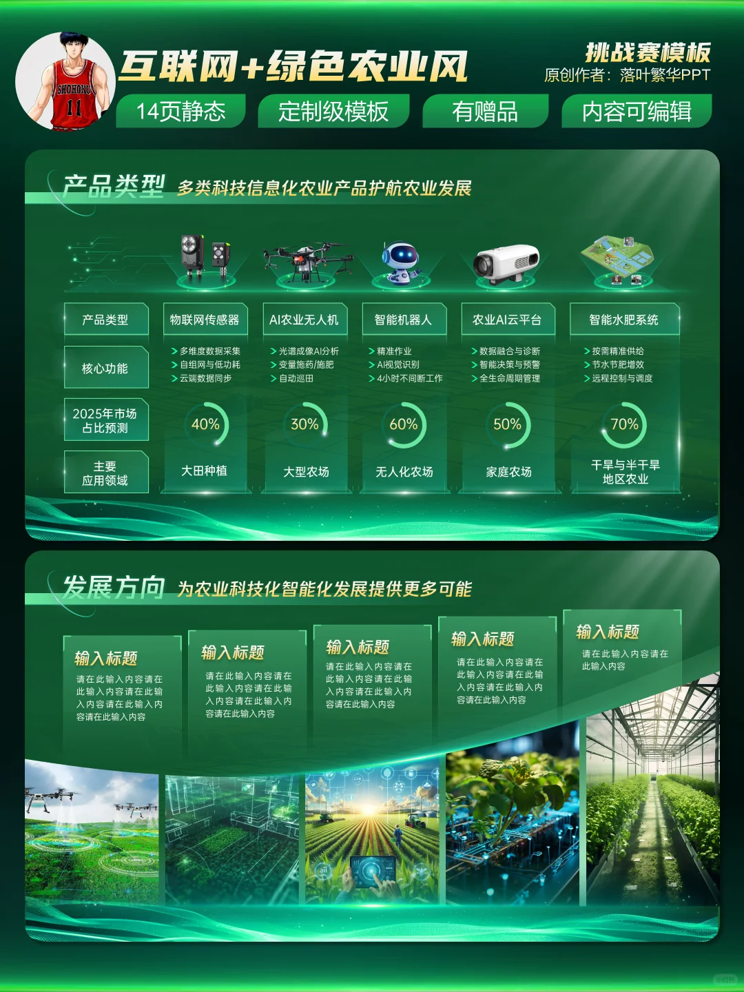 【创赛】国金级PPT--智慧农业科技