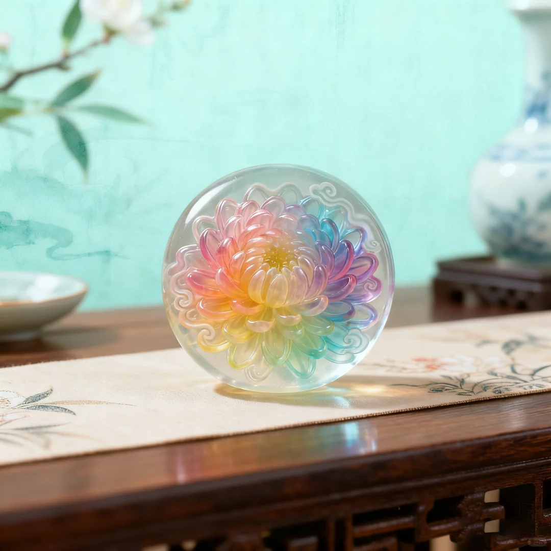 河南开封七彩炫菊精油皂文创产品设计