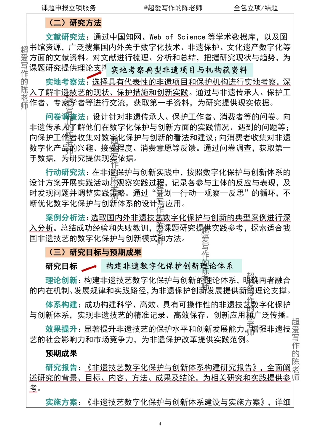 非遗技艺➕数字赋能课题，不会写直接抄！
