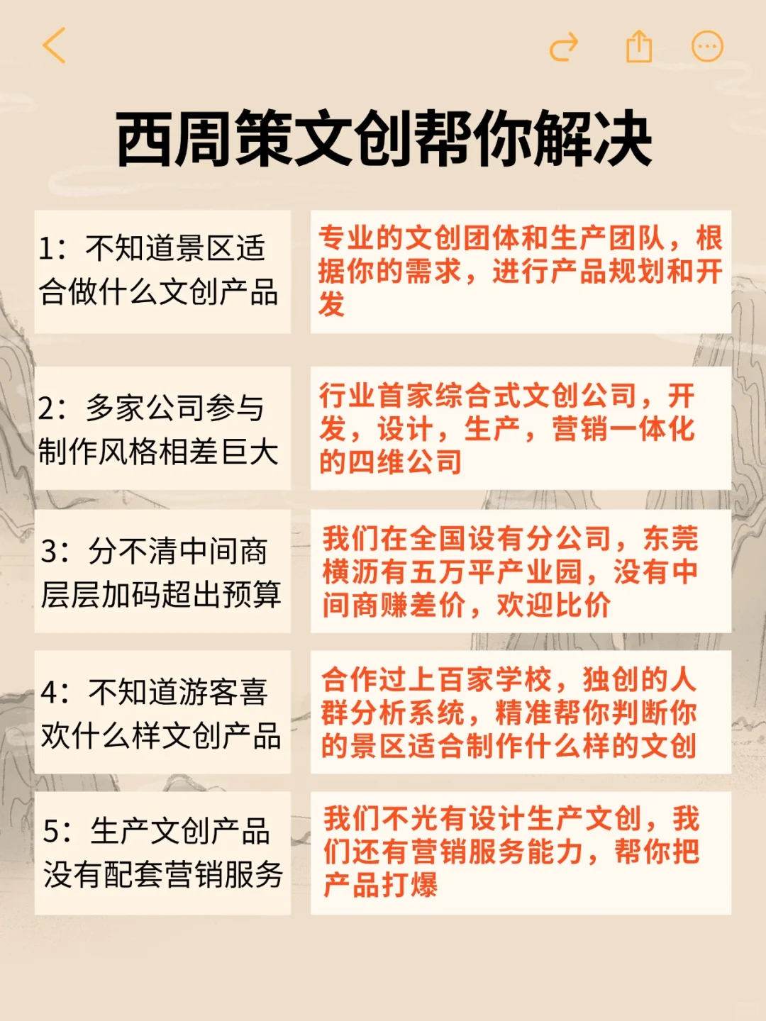 西周策文旅全案服务：规划+设计+生产+营销