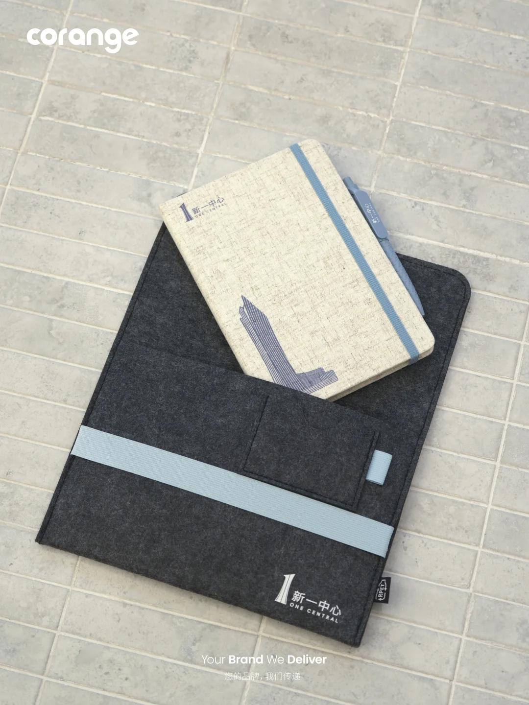 企业年底礼品选它｜环保毛毡笔记本套装?