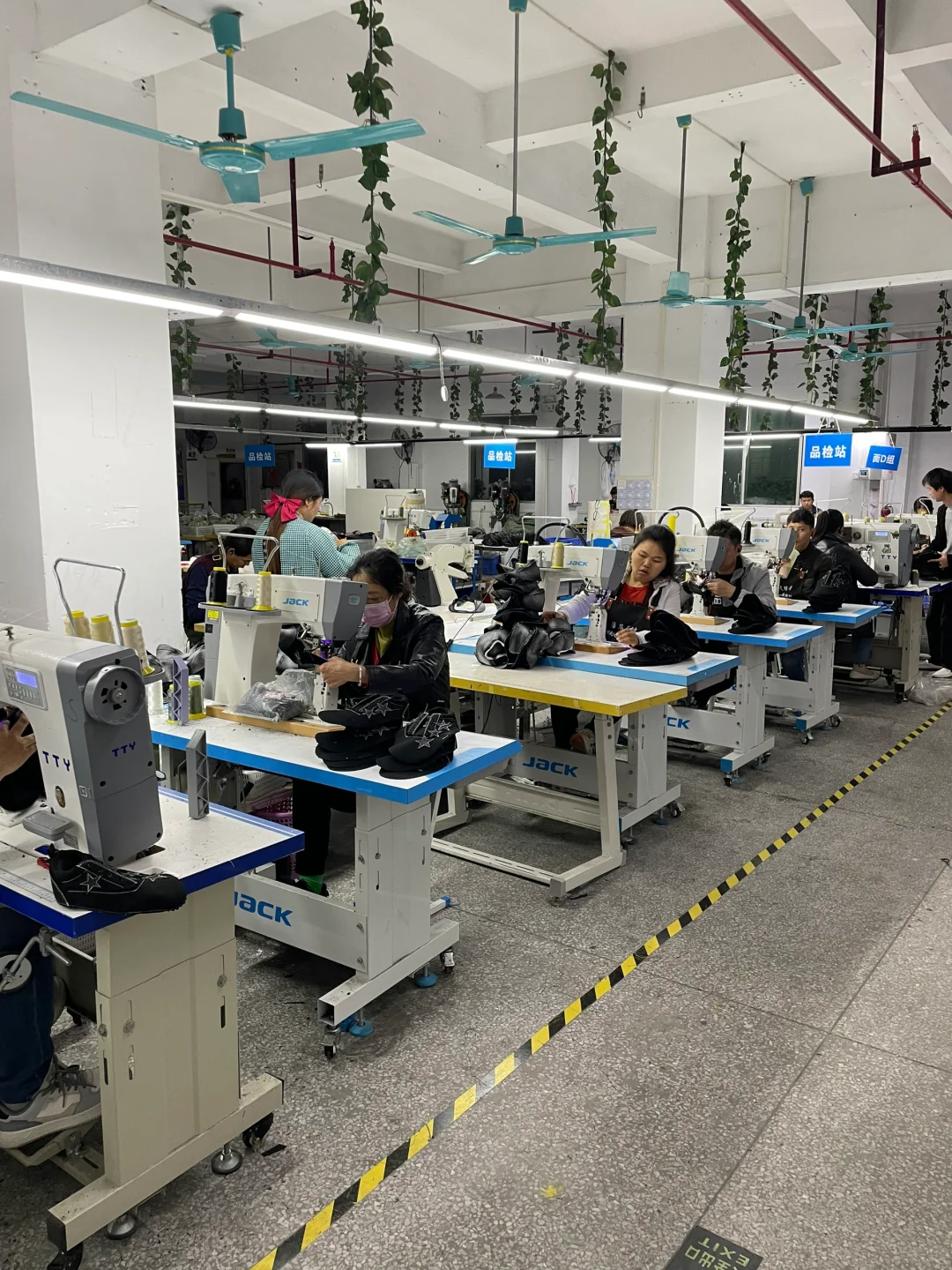 新增三条针车线