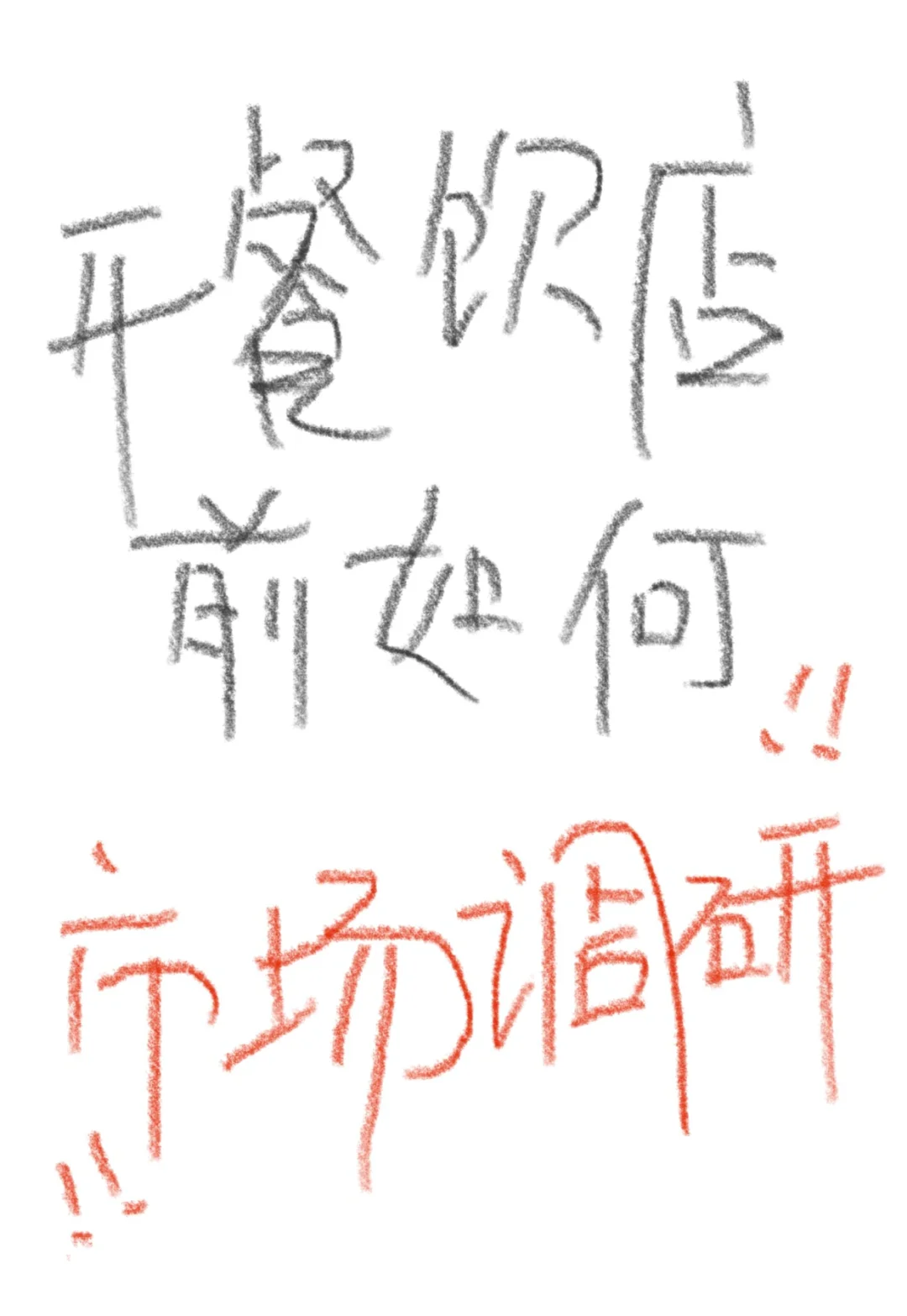 开餐饮店前如何做市场调研？