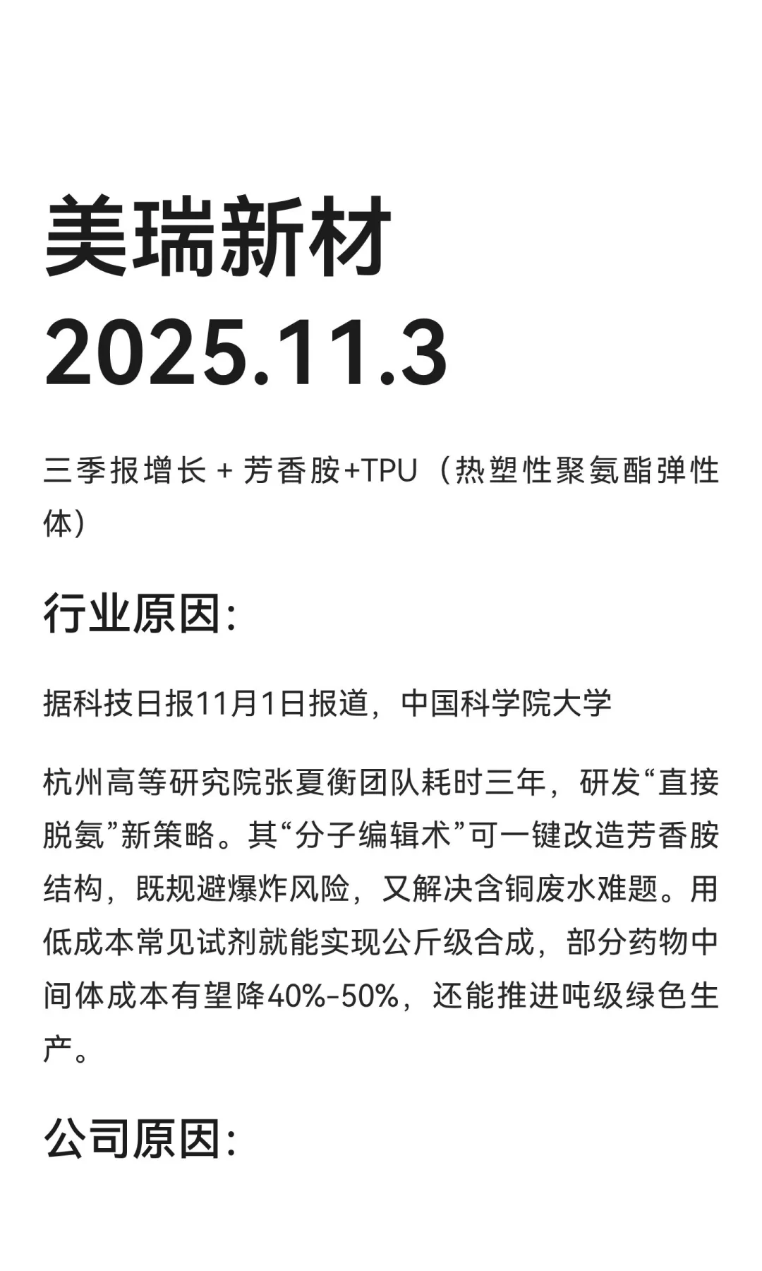 美瑞新材 2025.11.3