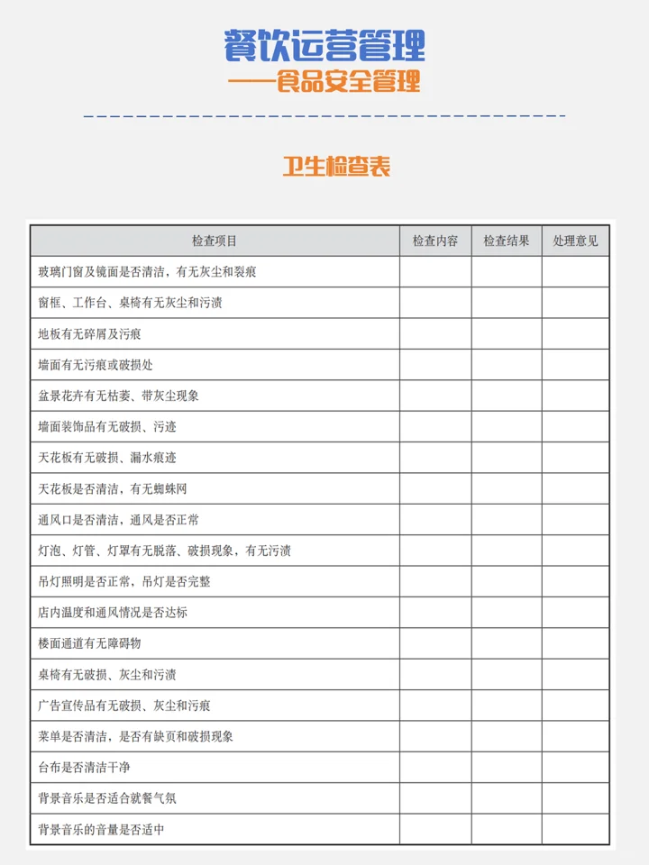 餐饮食品安全如何管理？|干货篇