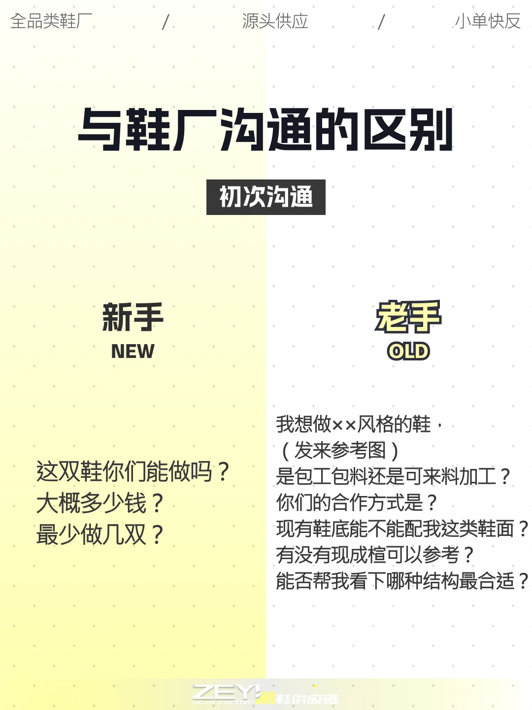 ?和鞋厂沟通正确方式，20年工厂经验总结