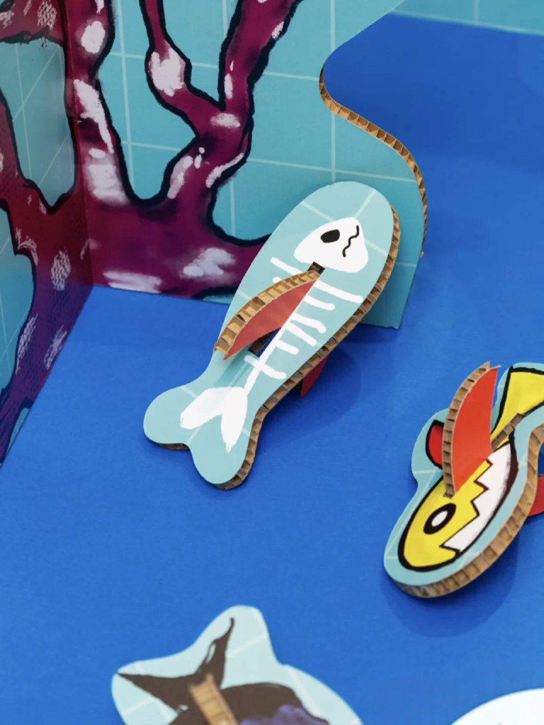 纸艺环保♻儿童海洋馆创意瓦楞纸商业美陈