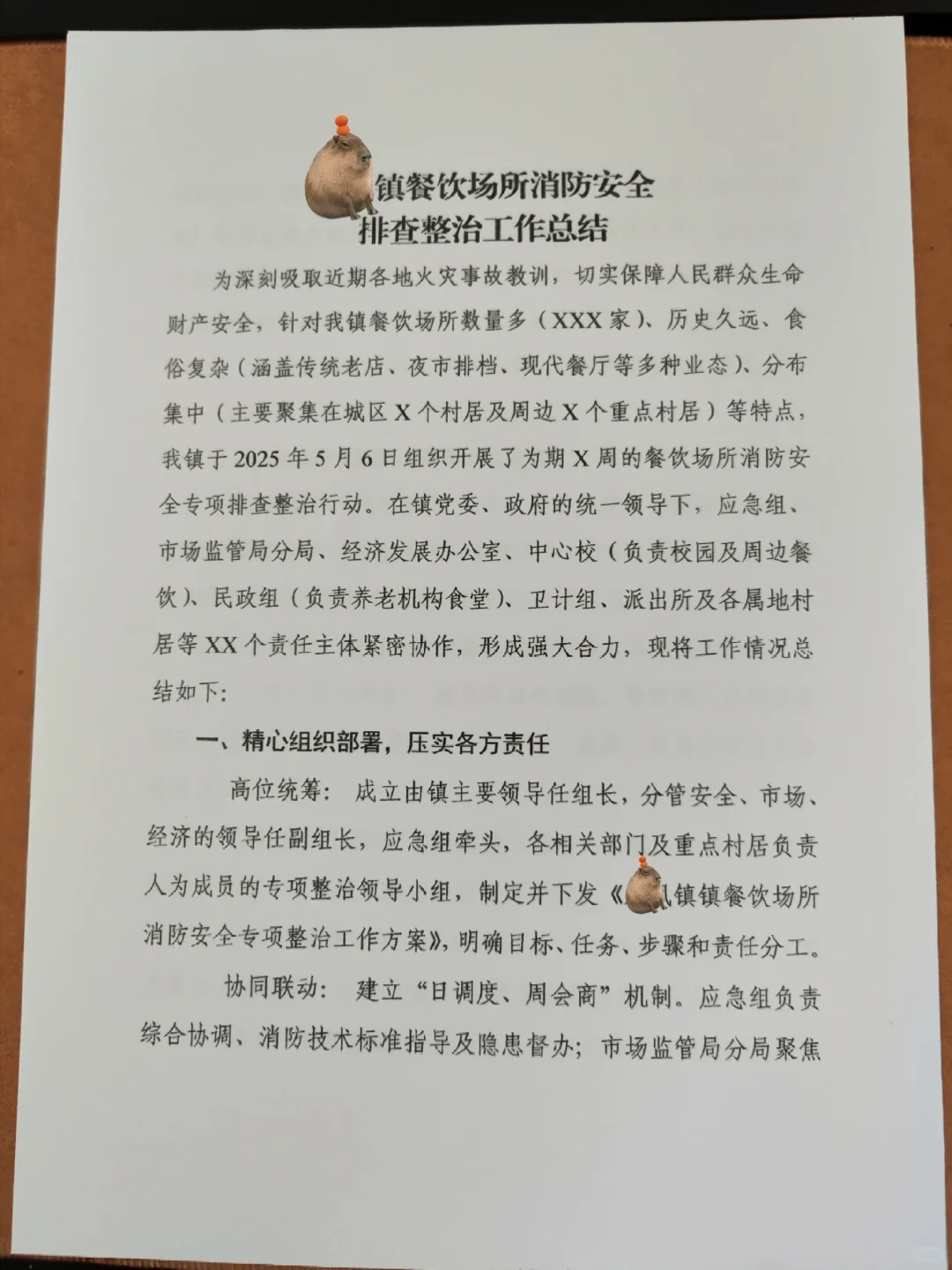 餐饮场所消防安全排查整治工作总结