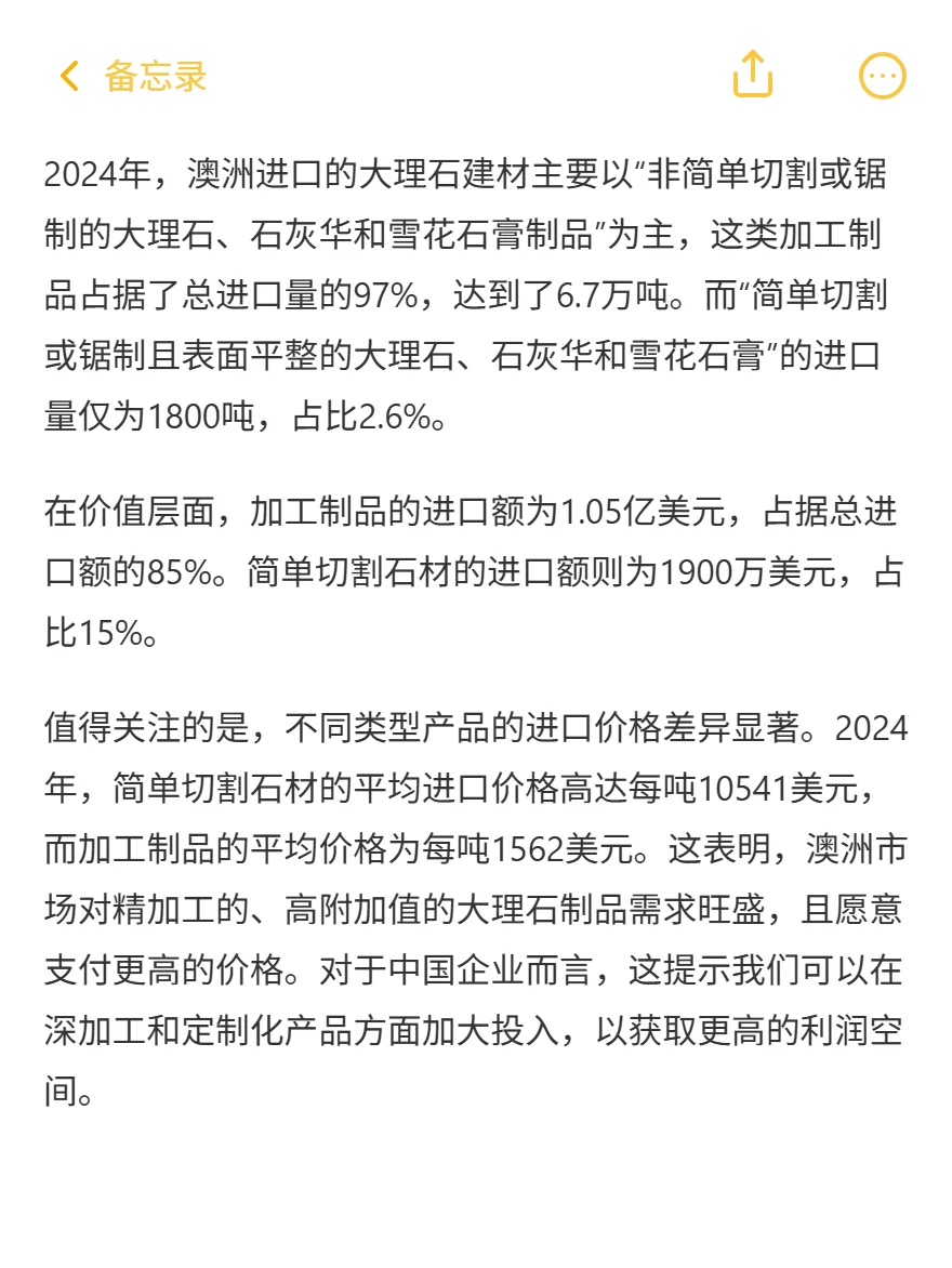 澳洲大理石爆涨1.23亿！中国精加工掘金