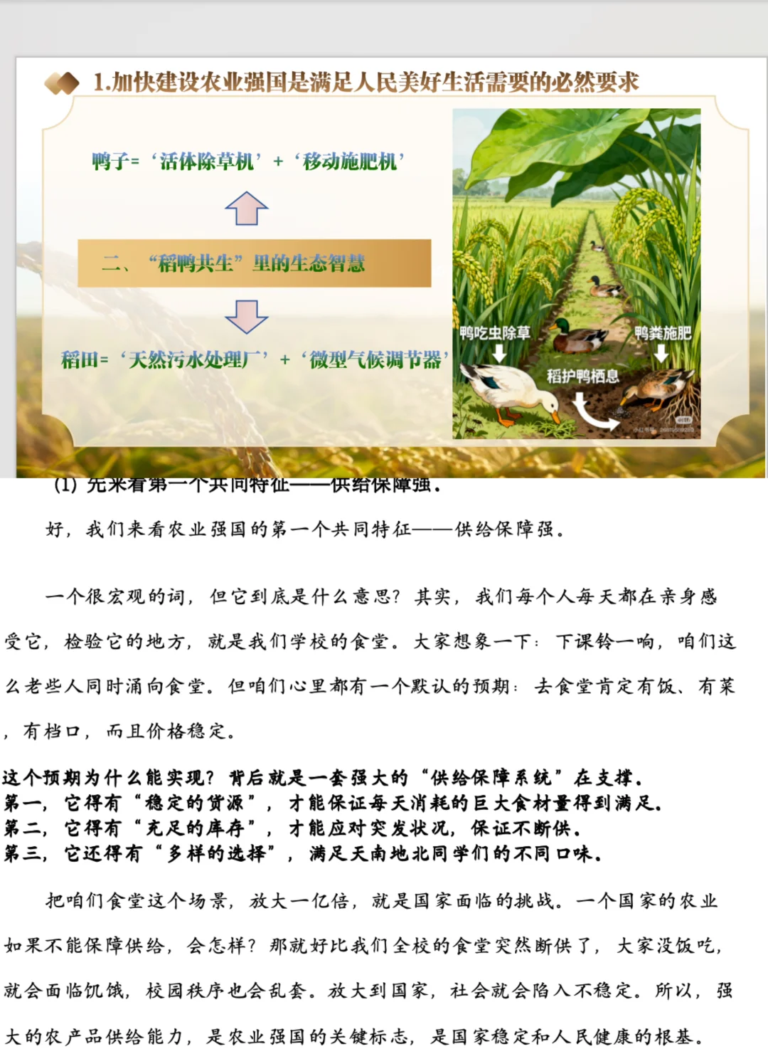 从卫龙辣条看农业强国，形策课还能这么上