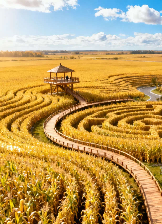 ???玉米地如何与文旅结合？