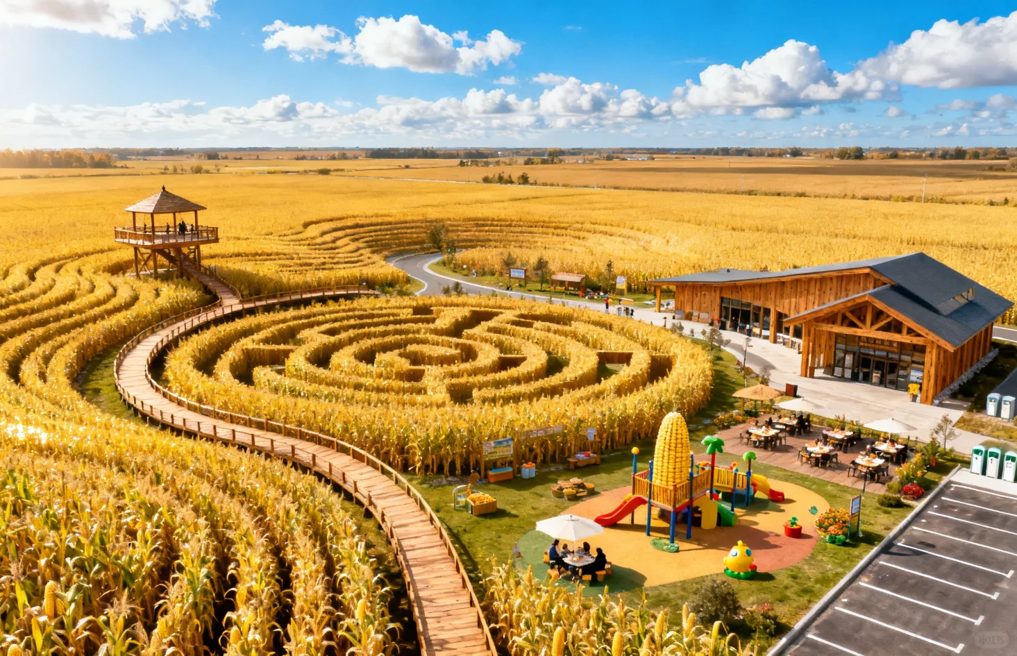 ???玉米地如何与文旅结合？