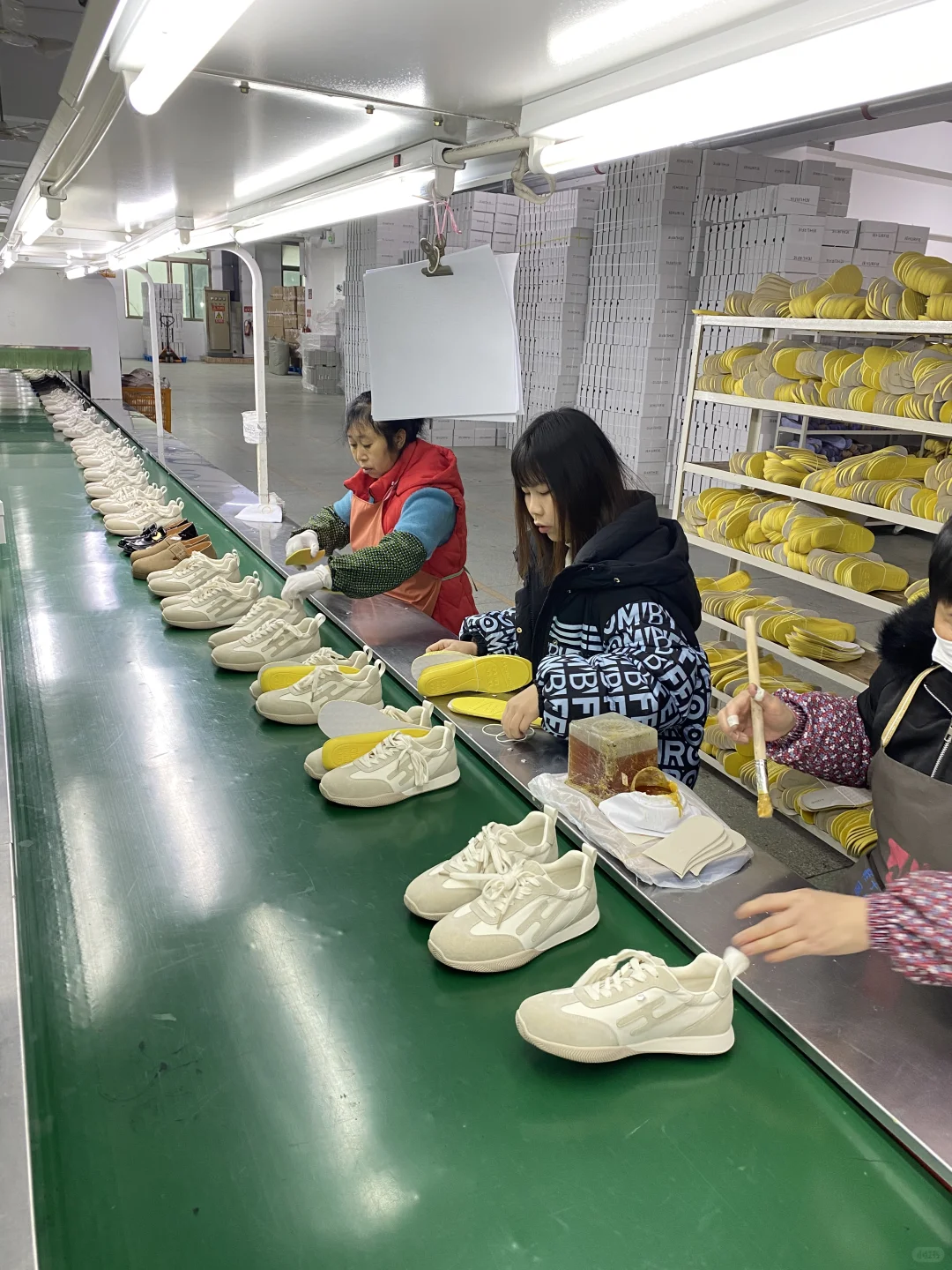 是谁的鞋上产线了？?