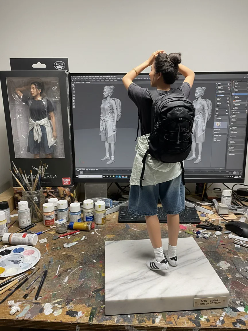 我们“养鹰人”也有自己的AI小手办咯
