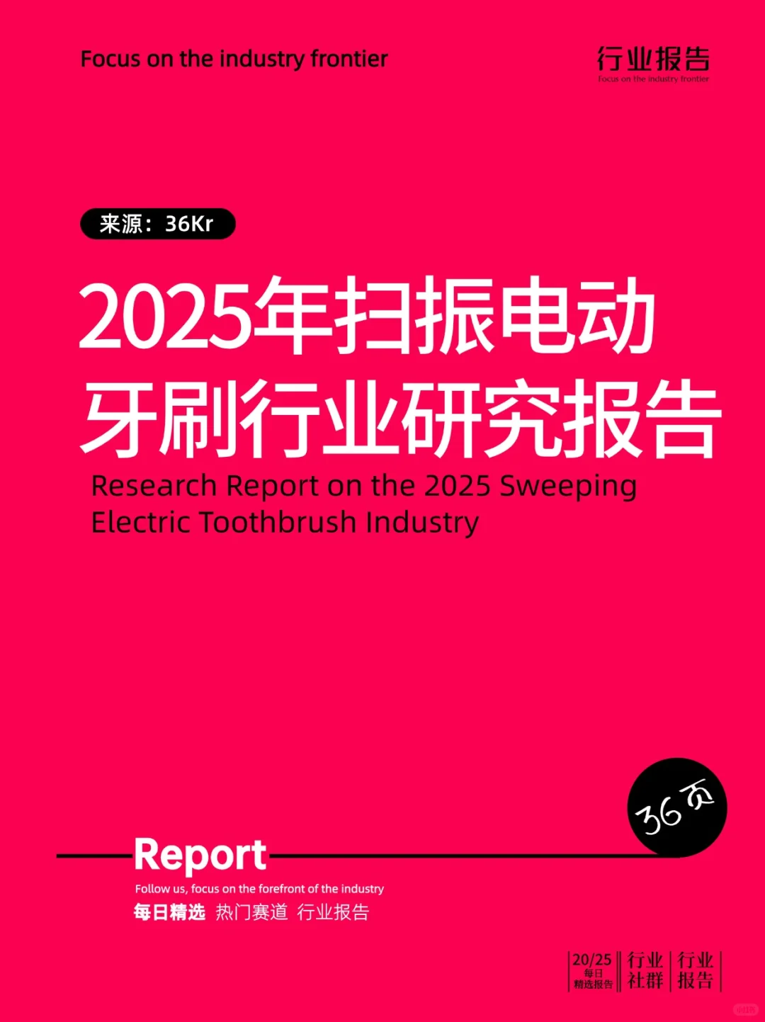 2025年扫振电动牙刷行业研究报告