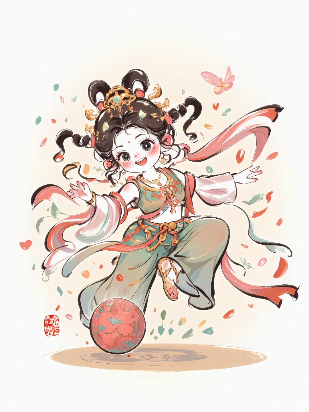 十二花神|敦煌飞天踢足球？国风跨界太会玩