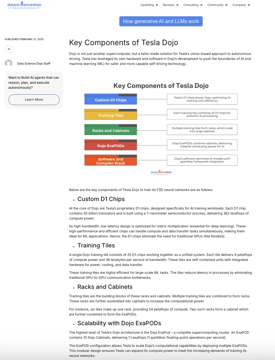 特斯拉Dojo 2曝光！AI造机器人要成真了