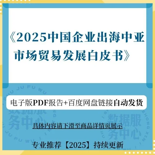 2025中国企业出海中亚贸易发展白皮书