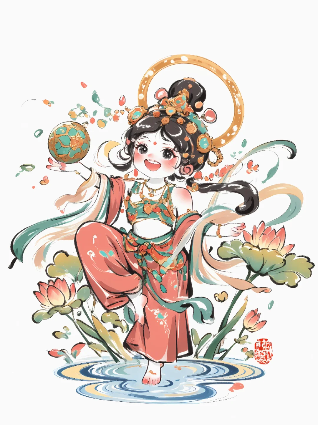 十二花神|敦煌飞天踢足球？国风跨界太会玩