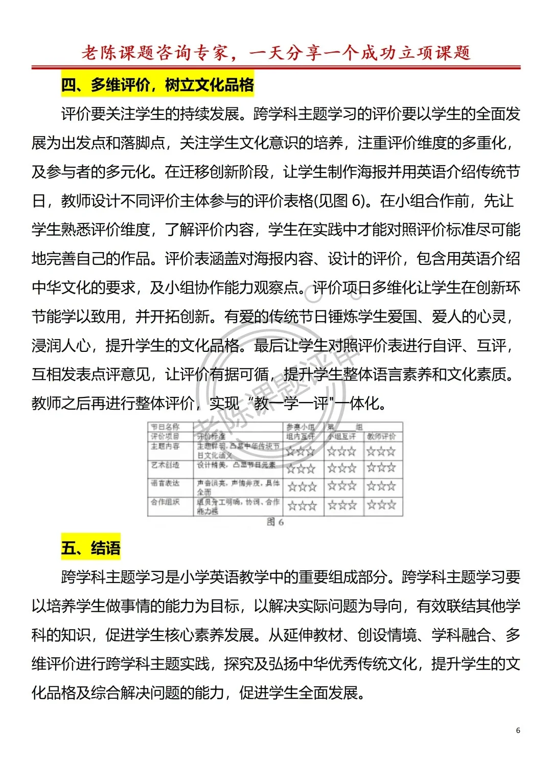 小学英语跨学科融合+优秀传统文化教育论文