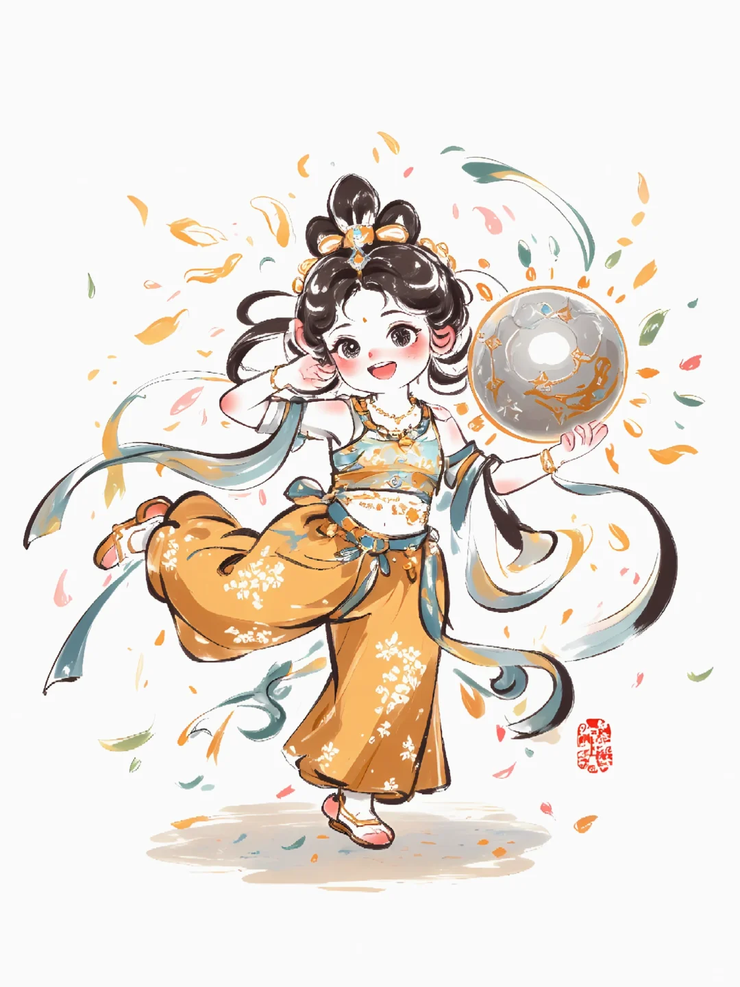 十二花神|敦煌飞天踢足球？国风跨界太会玩