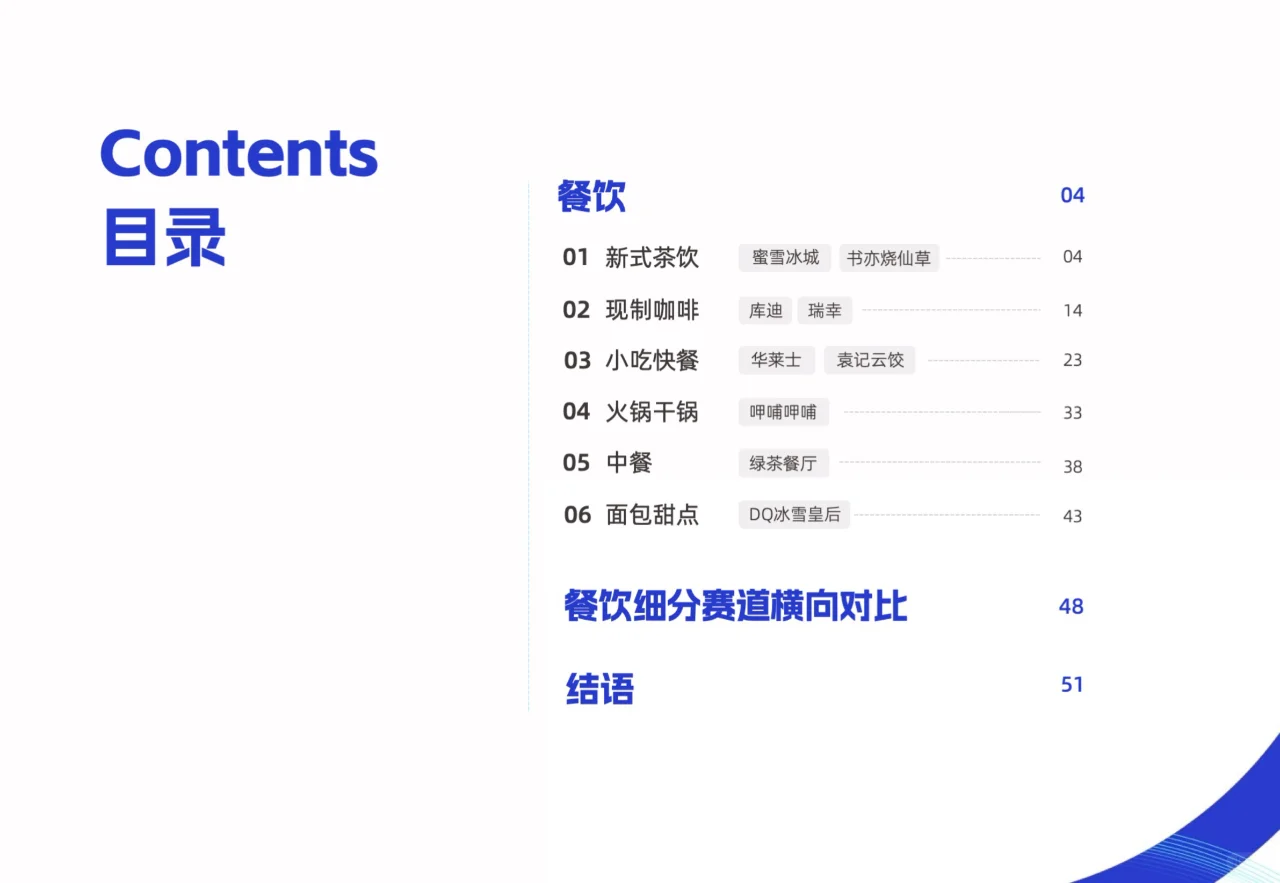 2023上半年连锁餐饮品牌门店发展趋势蓝