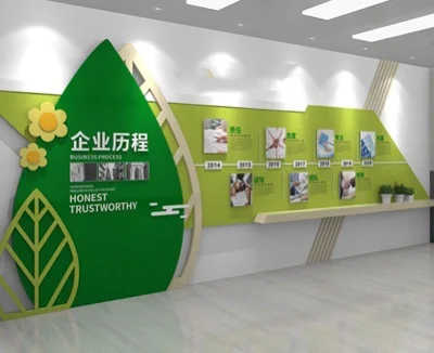 企业历史发展文化墙设计理念