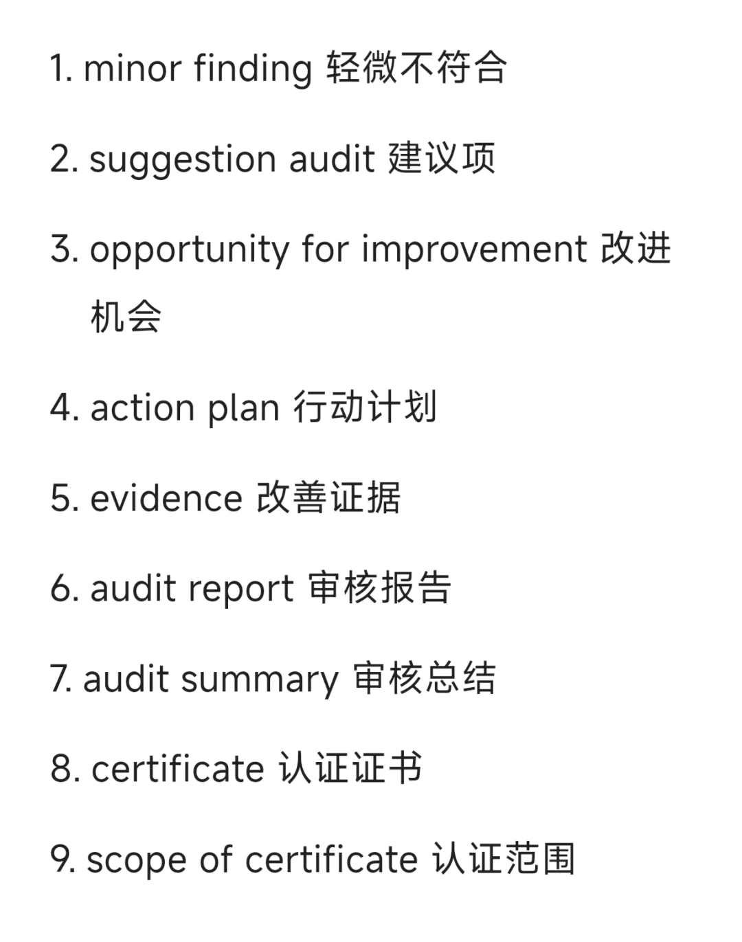 00后SQE｜学野路子干货供应商审核专用英语