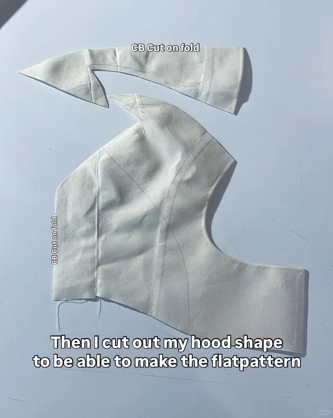 服装制版解析｜风帽制作