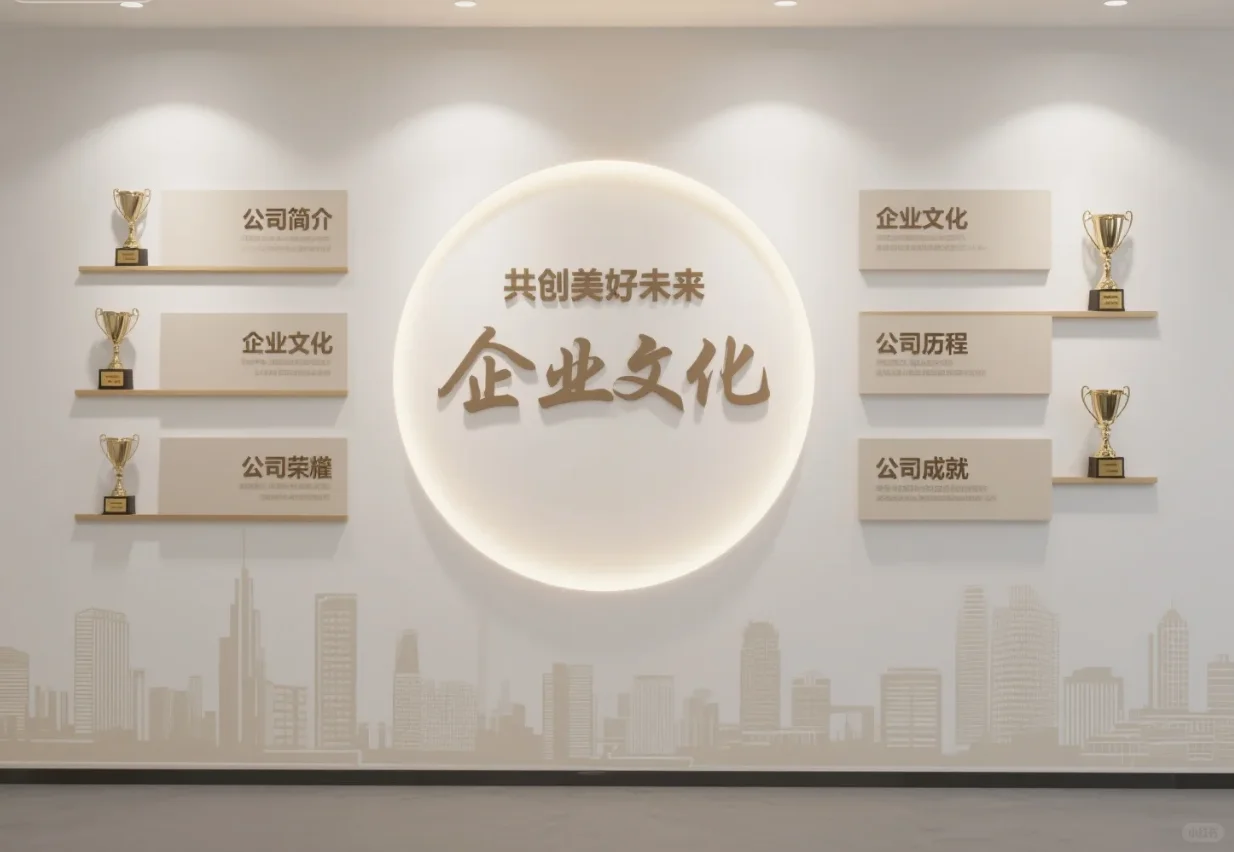 公司文化墙设计｜简约温馨风✨