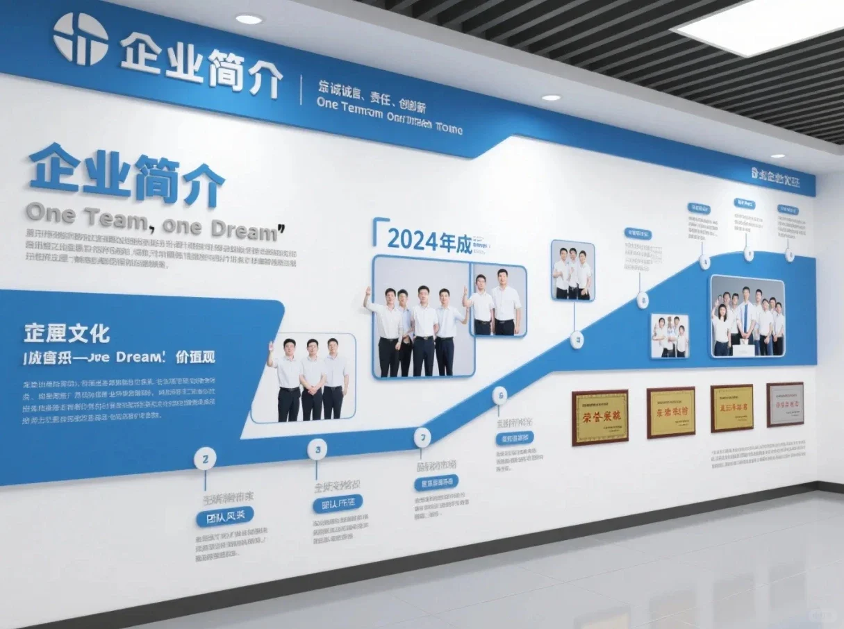 ? 绝了！这面企业文化墙把团队魂都装进去了