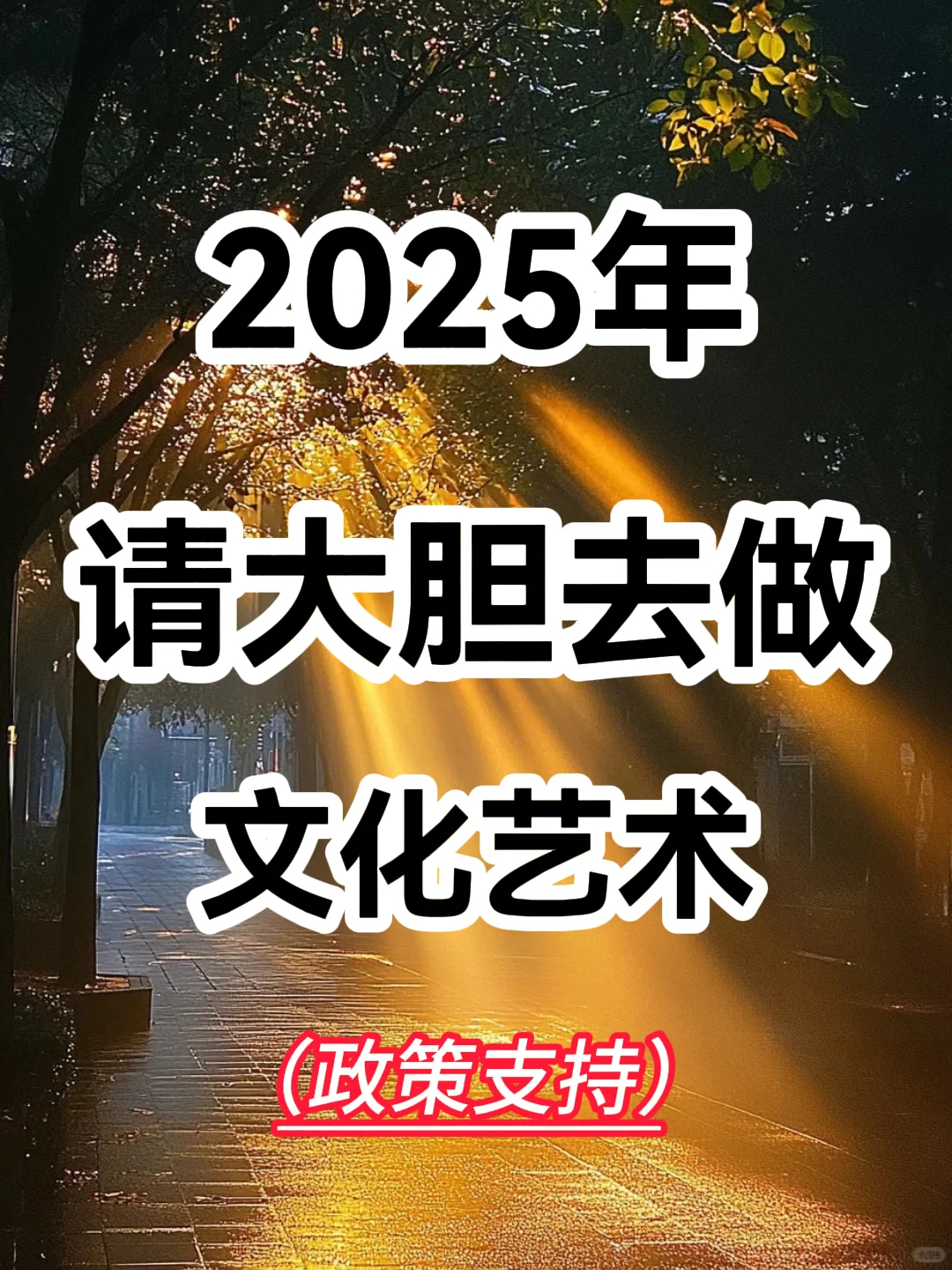 2025年请大胆去做文化艺术！