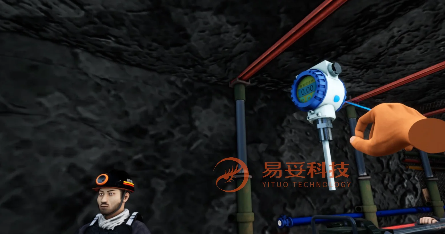 煤矿防冲击地压自救与应急处理演练VR培训
