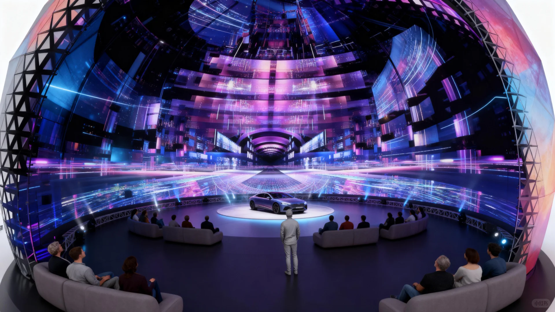 球幕隧道全息裂变！新车首秀驶入异次元