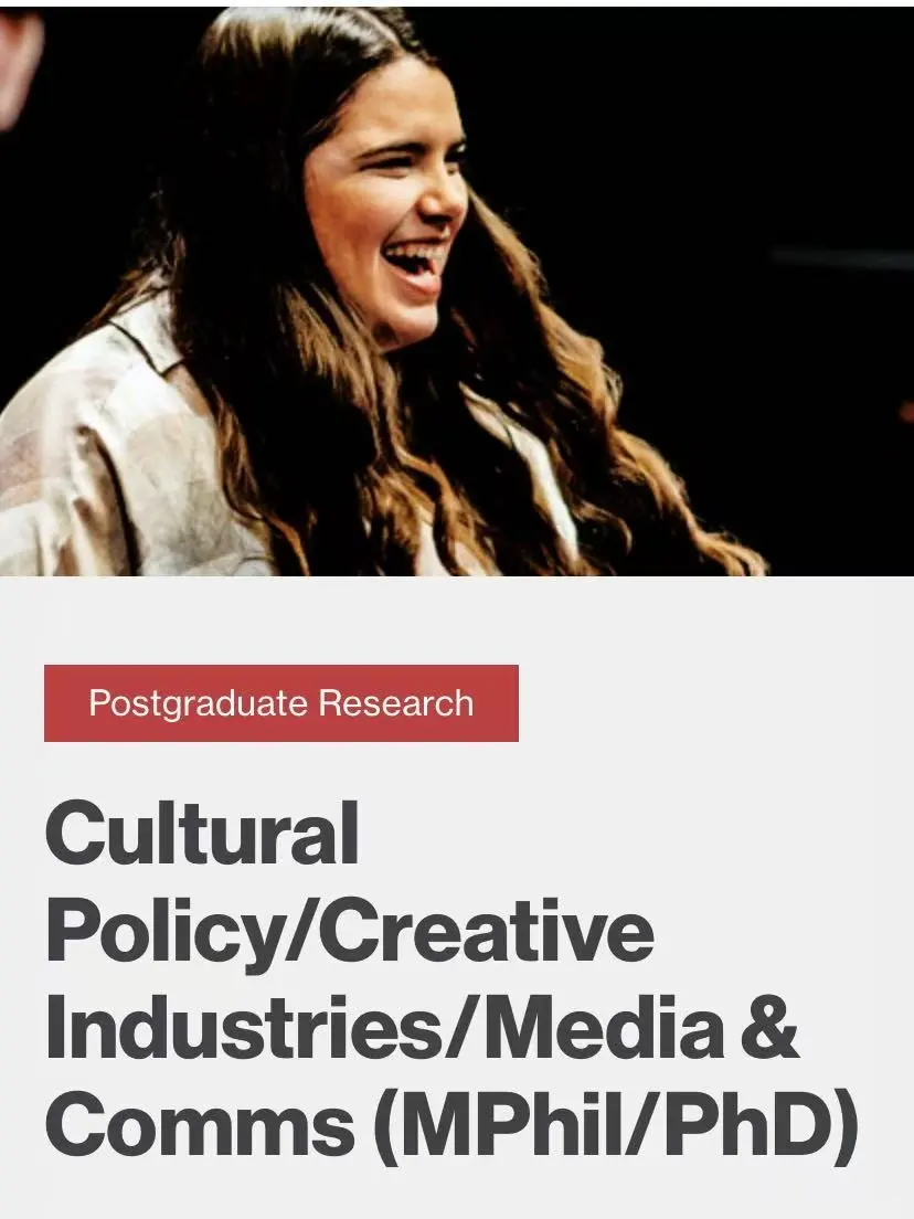 华威大学-文化、创意产业、传播PhD，好申请