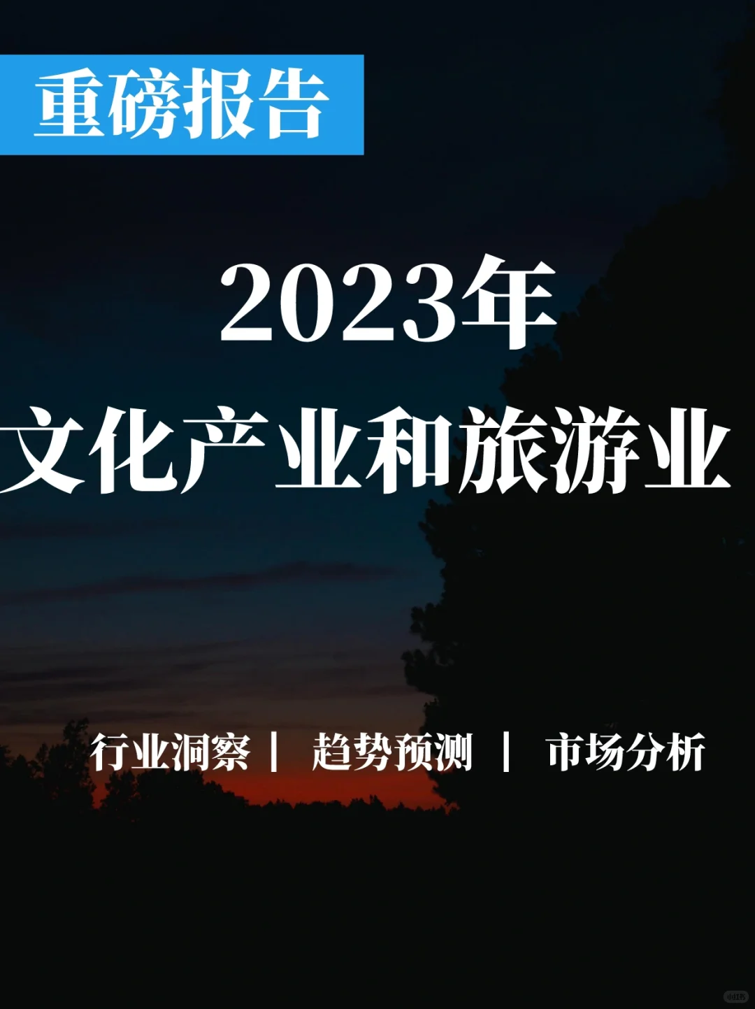 重磅报告|中国文化产业和旅游业年度报告