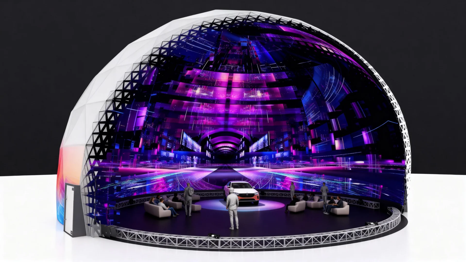 球幕隧道全息裂变！新车首秀驶入异次元