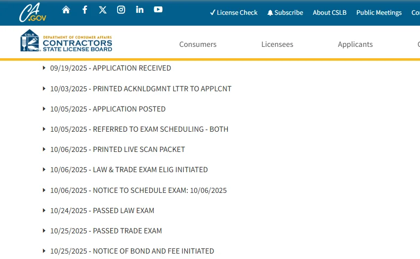 一个月拿下加州C10电气承包商执照