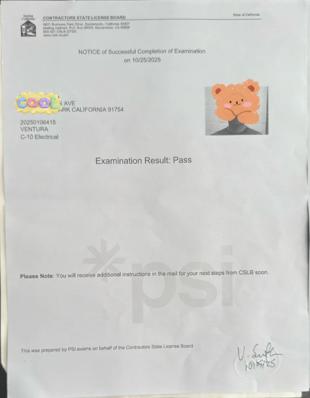 一个月拿下加州C10电气承包商执照