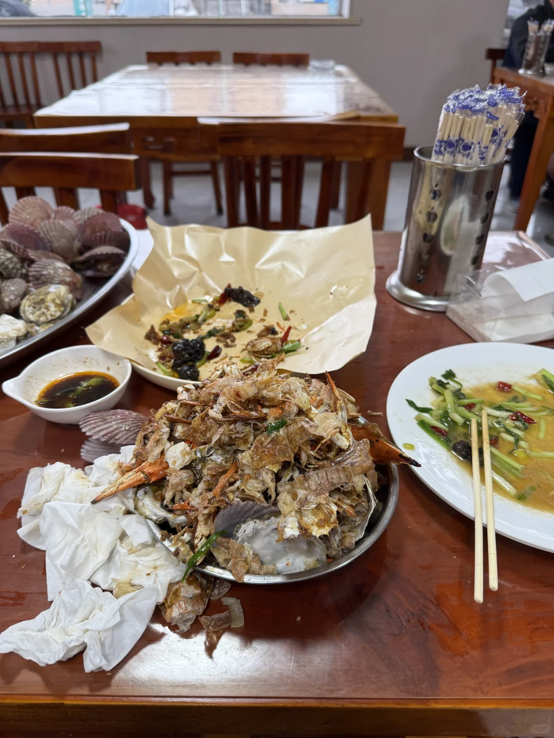 海阳· 吃点啥 农贸市场自己买海鲜加工吧?