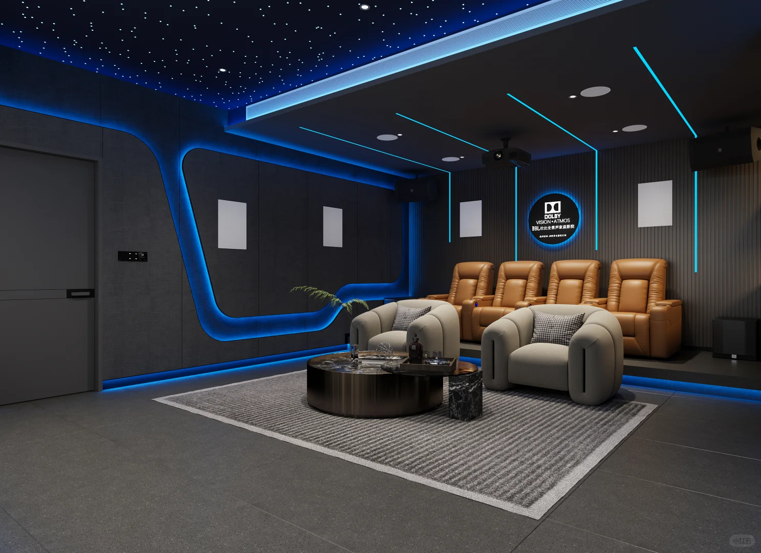 独栋别墅家庭影院零增项设计方案