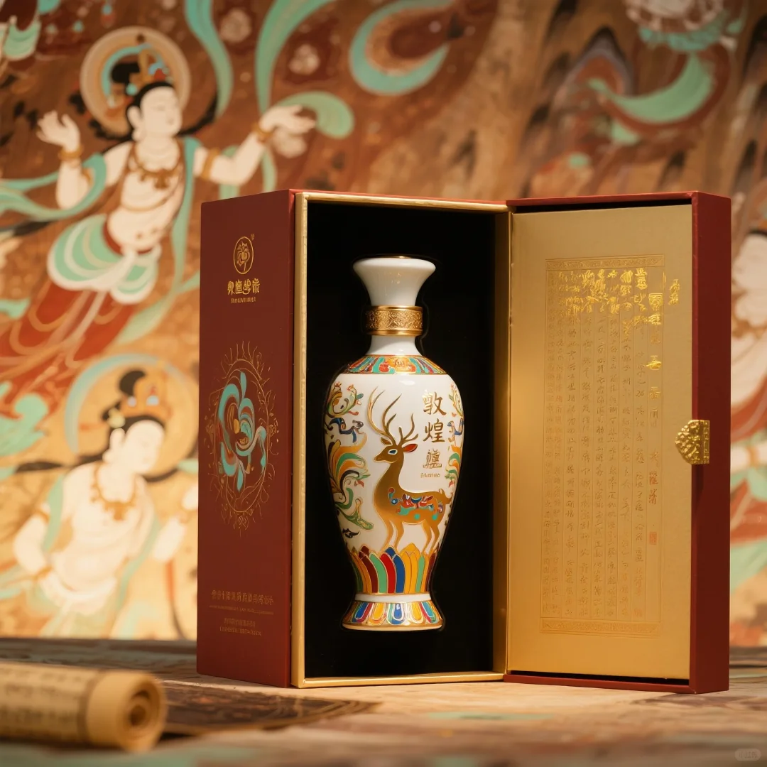 这哪是酒盒？分明是偷了敦煌的月光！