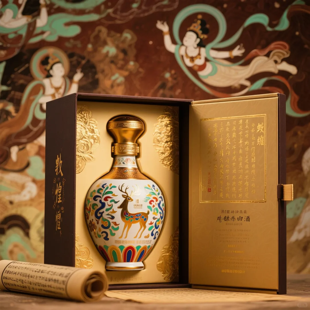 这哪是酒盒？分明是偷了敦煌的月光！