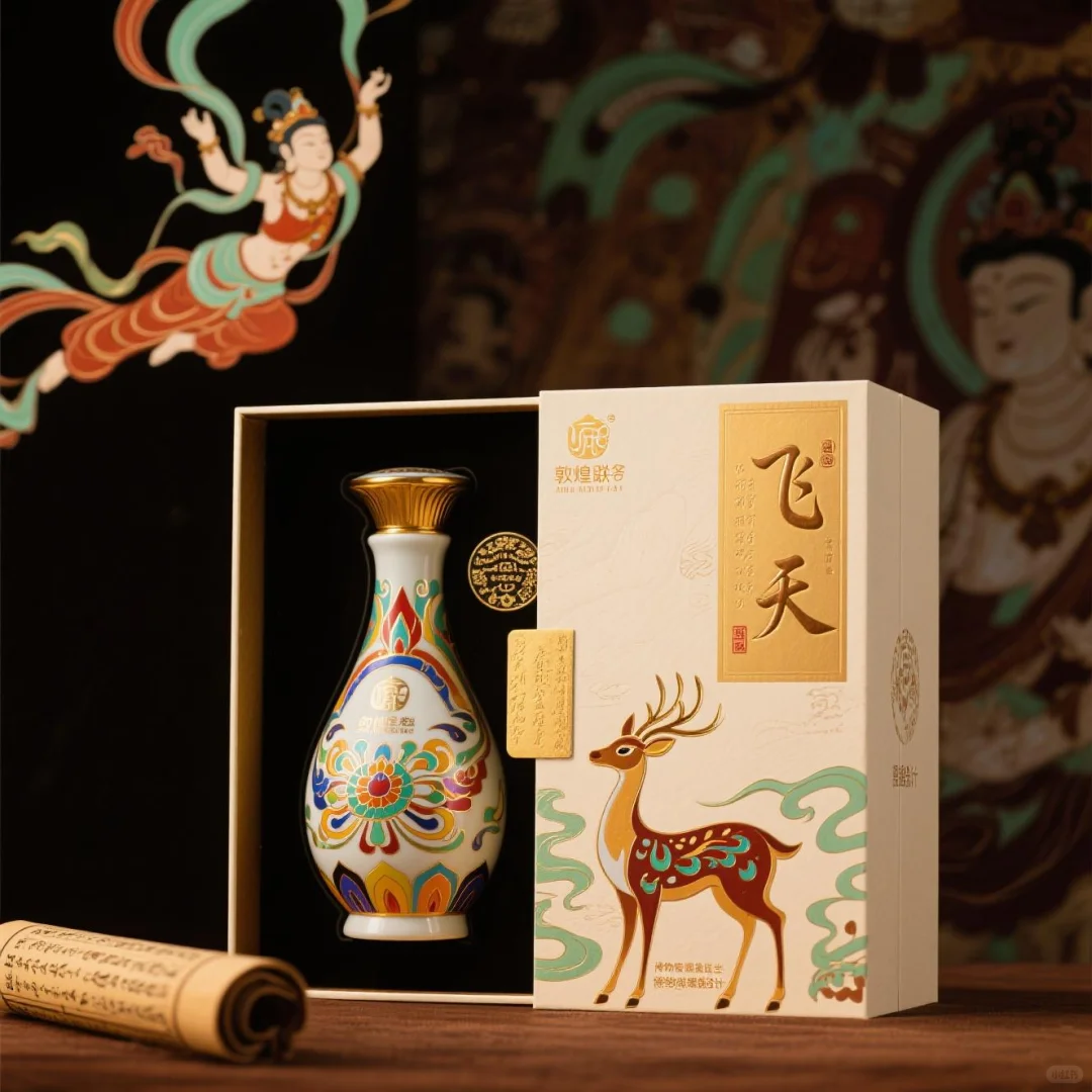 这哪是酒盒？分明是偷了敦煌的月光！