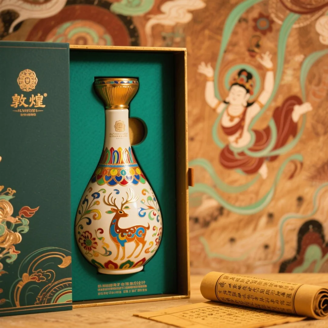 这哪是酒盒？分明是偷了敦煌的月光！