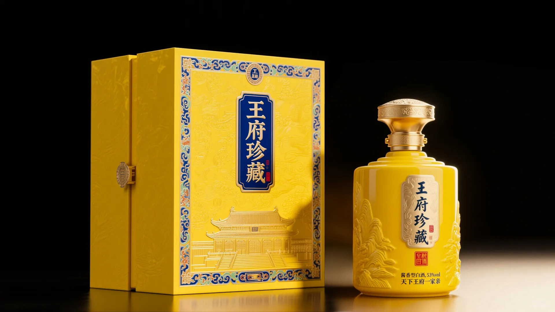 “藏韵于形，承礼而启”王府珍藏酒包装设计